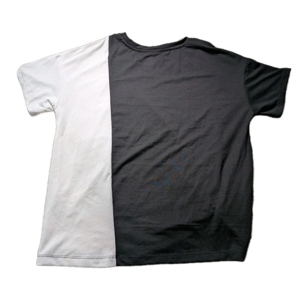 Justice Sports‎ Girls T-Shirt Top Justice Foil Graphic Logo T-Shirt Size L 12-14